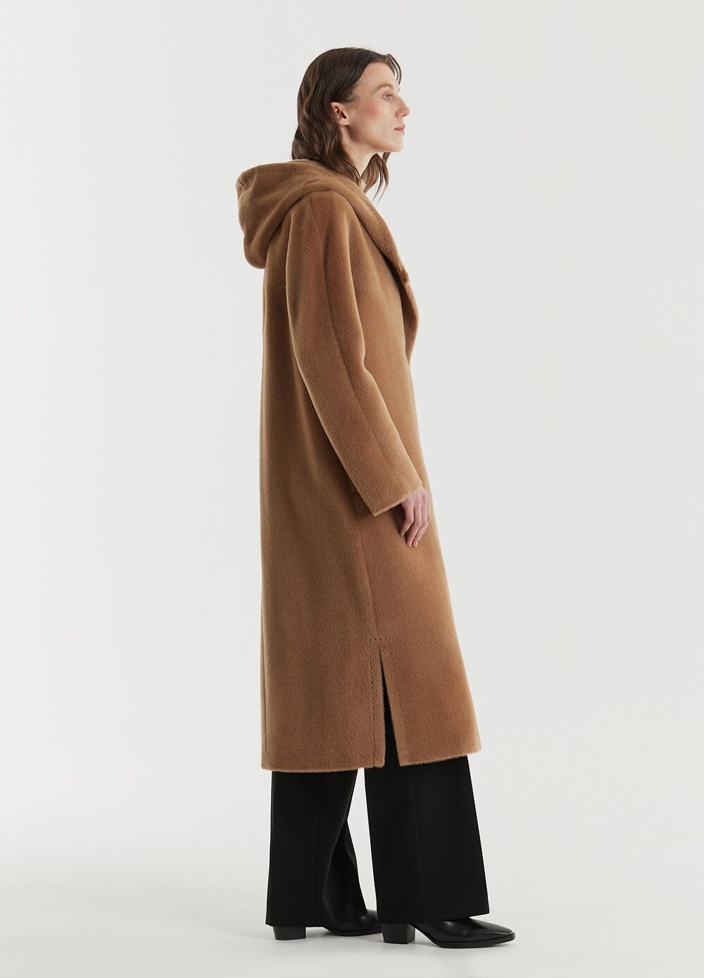 506L пальто женское (светлый camel)